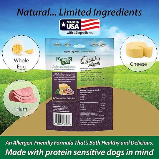 Quiche Royale Chewy Dog Treats, 6 Oz, EMDP